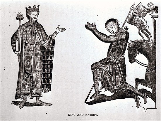 A King and a Knight, illustration from ''The Crusades: the story of the Latin Kingdom of Jerusalem'' od English School