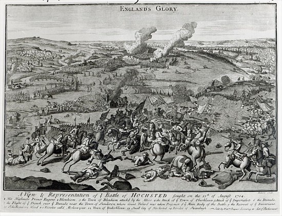 A View and Representation of the Battle of Hochsted, 13th August 1704 od English School