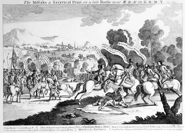 Battle of Minden, 1st August 1759 od English School