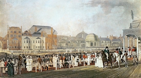 Brighton: The Old Pavilion and Steyne ; engraved by Charles Richards od English School