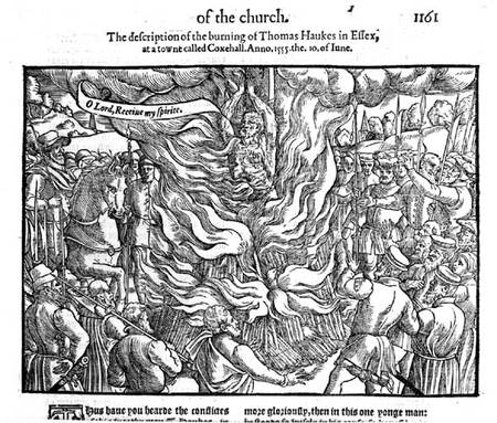 The Burning of Thomas Haukes, 10 June 1555 od English School
