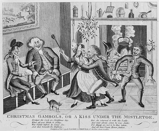 Christmas Gambols, or a Kiss Under the Mistletoe od English School