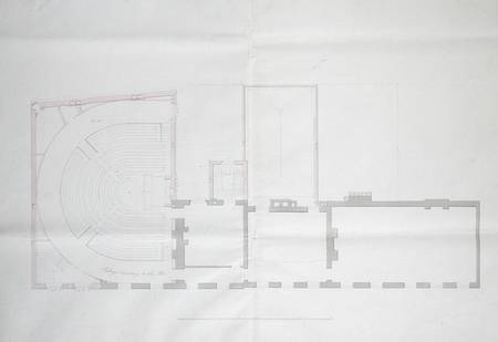 Contract drawing for the first floor of the Royal Institution od English School