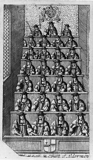 Court of Aldermen, c.1690 od English School