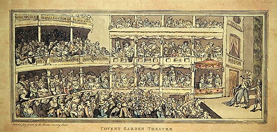 Covent Garden Theatre, 1786 (pen and ink with wash on paper) od English School