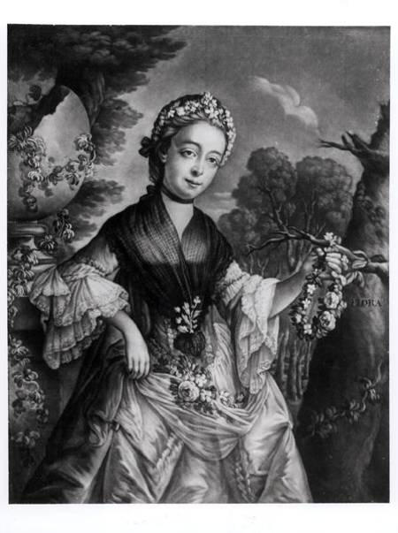 Elizabeth Chudleigh (1720-88) Countess of Bristol and Duchess of Kingston od English School