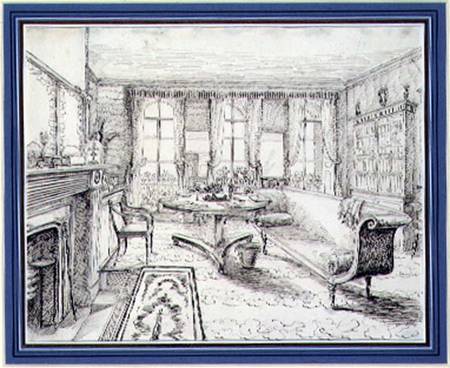 An English Regency country house interior od English School