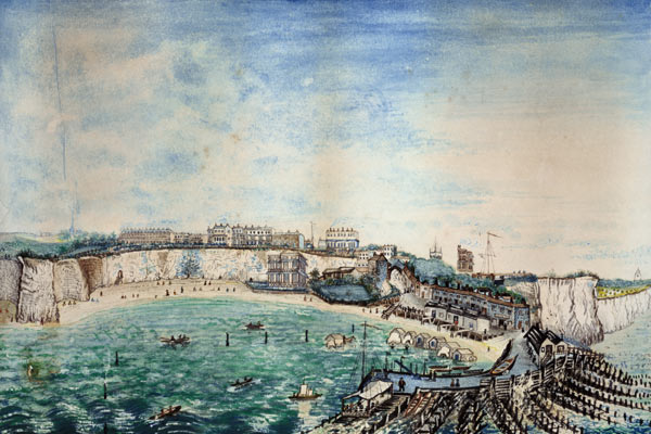 View of the Beach and Harbour at Broadstairs, Kent od English School