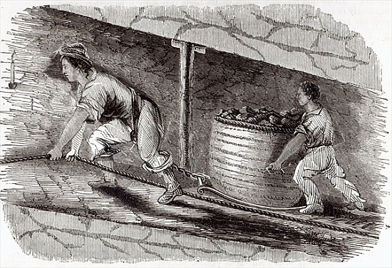 Female Drawer in a Coal-Pit at Little Bolton od English School