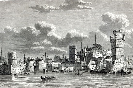 General View of the City of Rhodes, from ''The Illustrated London News'' od English School