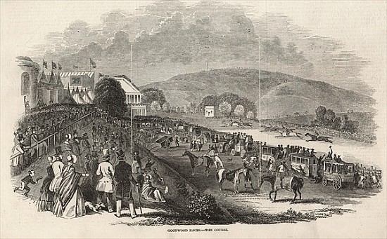 Goodwood Races: the Course, from ''The Illustrated London News'', 1st August 1846 od English School
