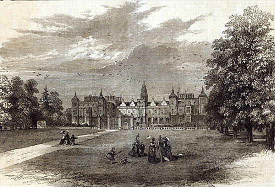 Hatfield House, the Seat of the Marquis of Salisbury, from ''The Illustrated London News'', 11th Jul od English School