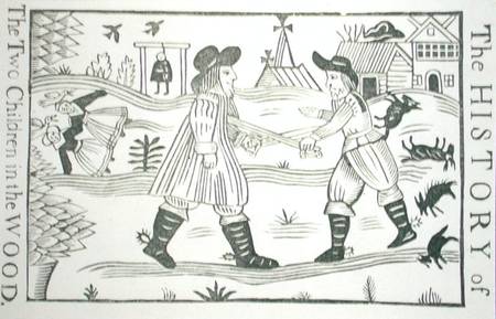 The History of the Two Children in the Wood, from a collection of chapbooks on esoterica od English School