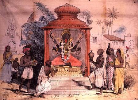 India, Figure and worship of Kali od English School