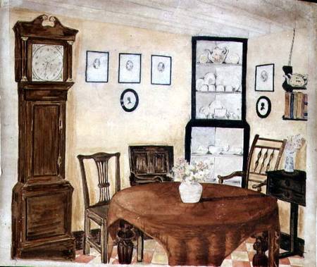 Interior of an Antique Dealer's House od English School