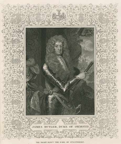 James Butler, 12th Earl and 1st Duke of Ormonde, from ''Lodge''s British Portraits'' od English School