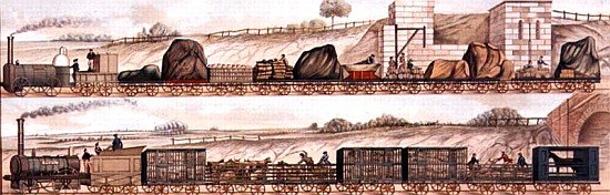 Liverpool and Manchester Railway: Freight and livestock od English School