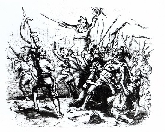 Luddite Rioters, 1811-12 od English School