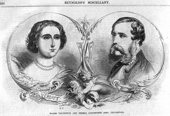 Major Yelverton and Teresa Longworth (Mrs Yelverton), illustration from ''Reynolds Miscellany'' od English School