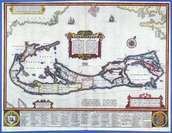 Map of Bermuda od English School
