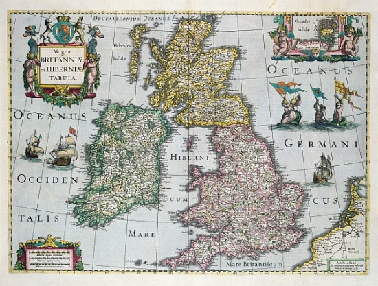 Map of Britain od English School