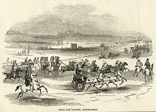 Near the Course, Newmarket, from ''The Illustrated London News'', 3rd May 1845 od English School
