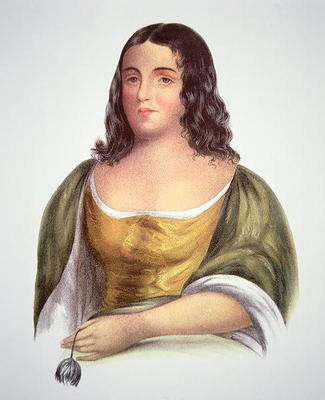 Pocahontas (c.1595-1617) (colour litho) od English School