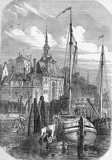 Port of Rotterdam, Holland, from ''The Illustrated London News'' od English School