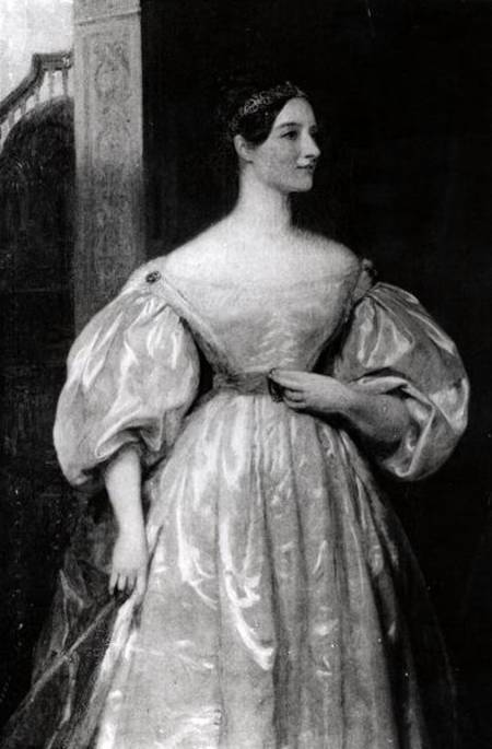 Portrait of Augusta Ada Byron (1815-52) Countess of Lovelace od English School