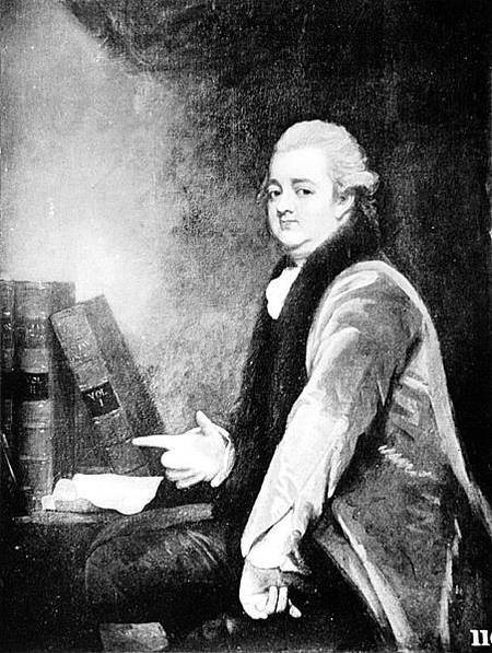 Portrait of Edward Gibbon (1737-94) od English School