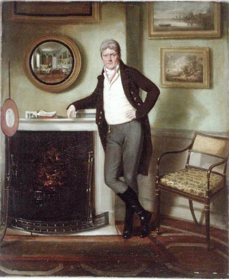 Portrait of George Henckell in his Study od English School