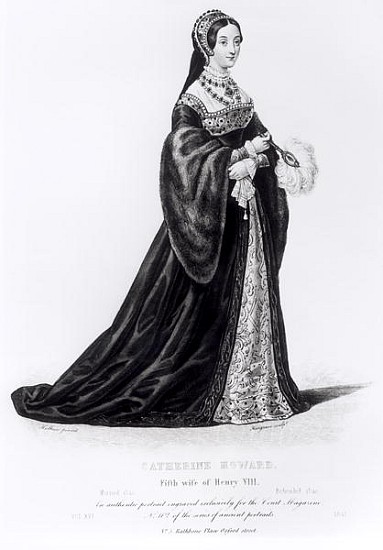 Portrait of Catherine Howard (1520?-42) ; engraved by Hargrave od English School
