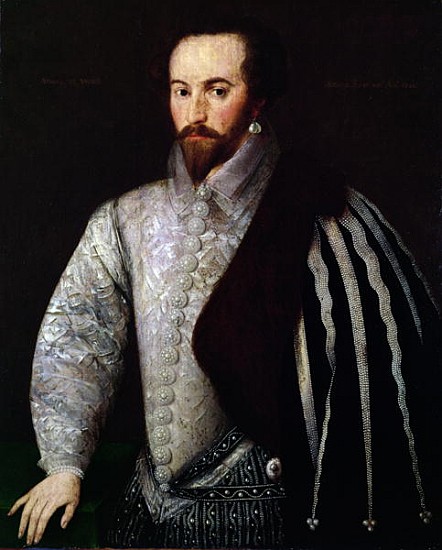 Portrait of Sir Walter Raleigh (1554-1618) 1588 od English School