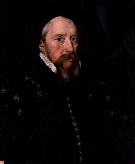 Portrait of William Cecil od English School