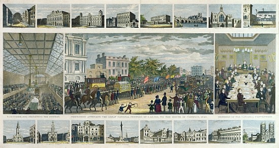 Scenes Associated with the Presentation of the Petition to Parliament by Thomas Duncombe (1796-1861) od English School