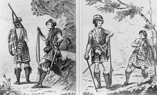 Scottish Soldiers of the Highlands and An Highland Officer and Serjeant od English School