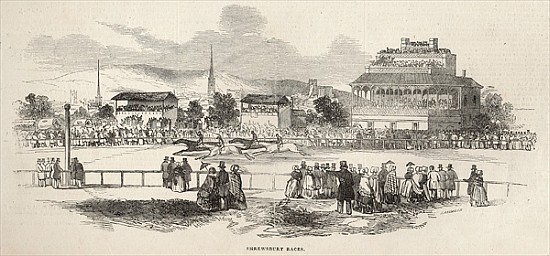 Shrewsbury Races, from ''The Illustrated London News'', 24th May 1845 od English School
