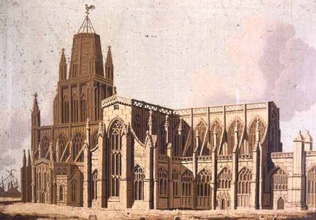 South East View of Redcliffe Church, Bristol od English School