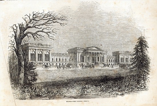 Stowe - the Garden Front, from ''The Illustrated London News'', 18th January 1845 od English School