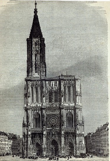 Strasburg Cathedral, from ''The Illustrated London News'' od English School