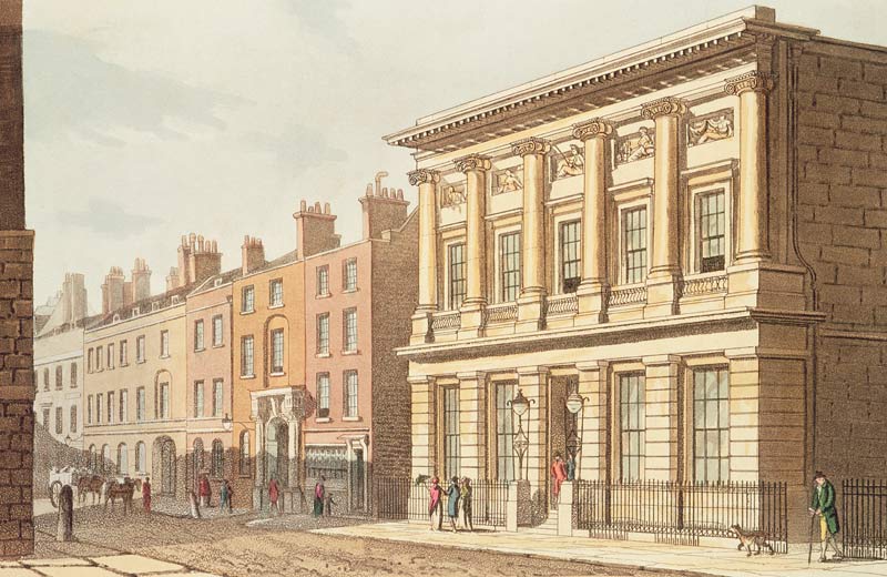 The London Commercial Sale Rooms, from ''R.Ackermann''s Repository of Arts'' 1813 od English School