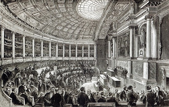 The Chamber of Deputies, Paris, from ''Leisure Hour'' od English School