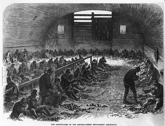 The Labour Yard of the Bethnal Green Employment Association, from ''The Illustrated London News'' od English School