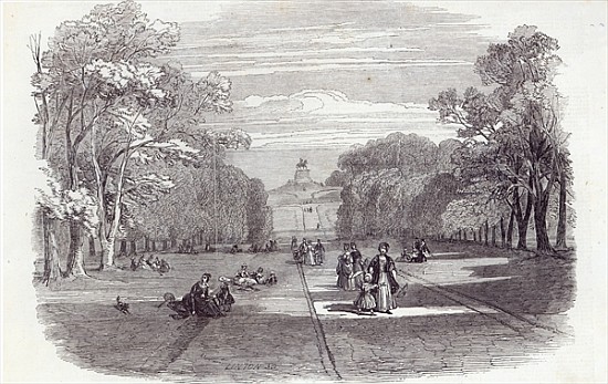 The Long Walk, Windsor, from The Illustrated London News, 14th November 1846 od English School