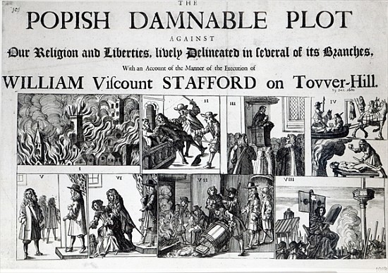 The Popish Damnable Plot Against Our Religion and Liberties od English School