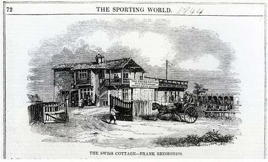 The Swiss Cottage, illustration from ''The Sporting World'' od English School