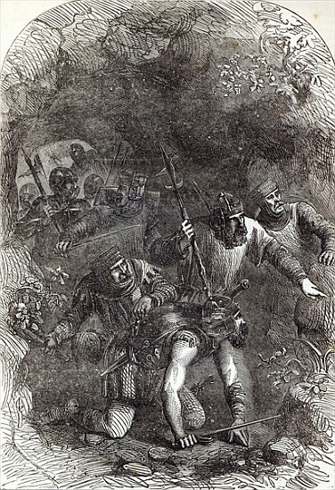 The Troops of Lord Montacute in the Subterranean Passage, illustration from ''Cassell''s Illustrated od English School
