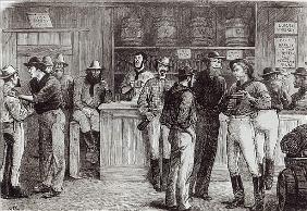 ''A general shout'', inside a bush tavern