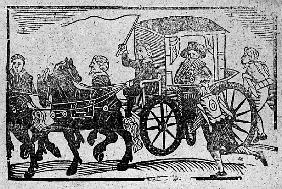 A nobleman in his carriage, an illustration from ''A Book of Roxburghe Ballads''