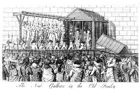 New Gallows built for public executions in 1785 at the Old Bailey